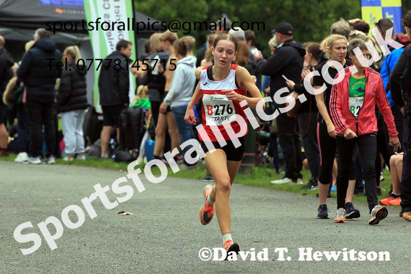 Womens under-17s 2023 Northern 6 and 4 Stage Relays and Youngsters, Birkenhead Park, Wirral.  Photo: David T. Hewitson/Sports for All Pics